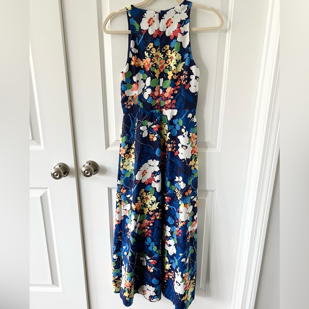 Banana Republic Bold Colorful Floral Maxi Dress | Size 0 - Picture 3 of 5